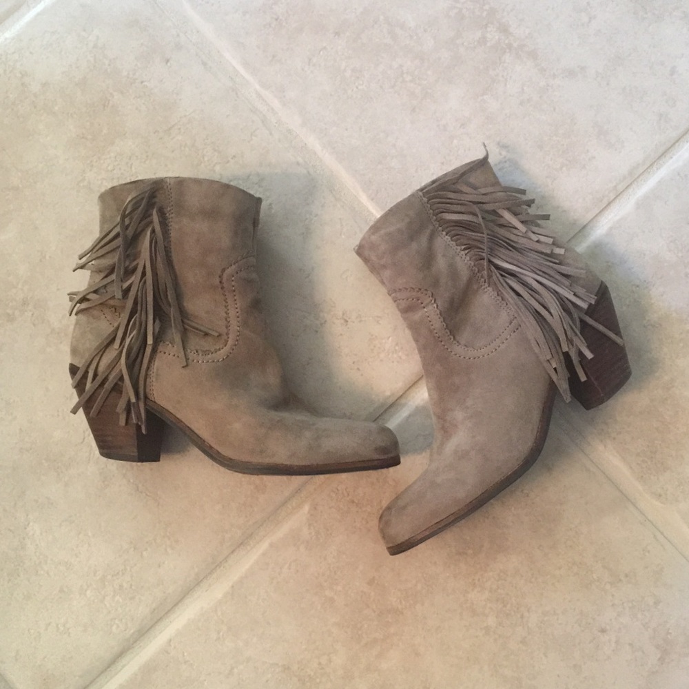 Sam Edelman fringe booties